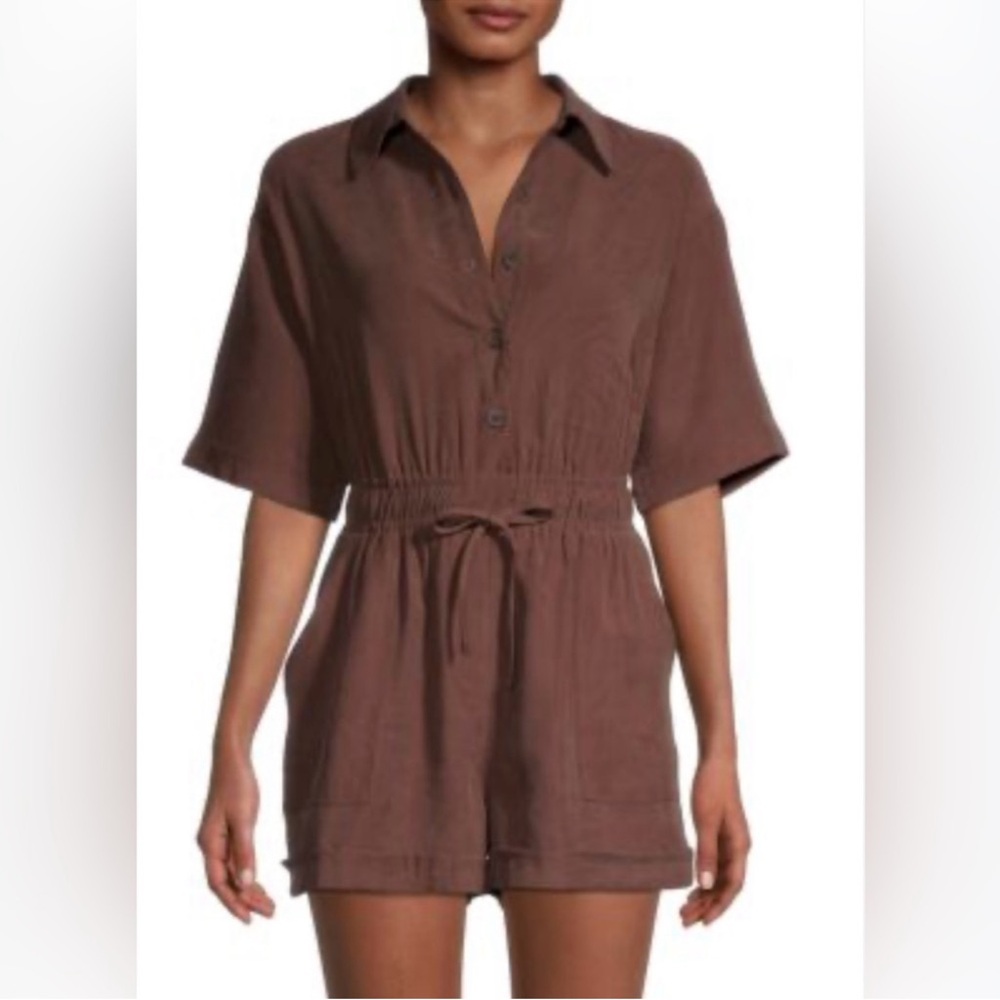 WeWoreWhat Chocolate Brown Jumpsuit